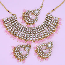  kundan set pink navdip didikong